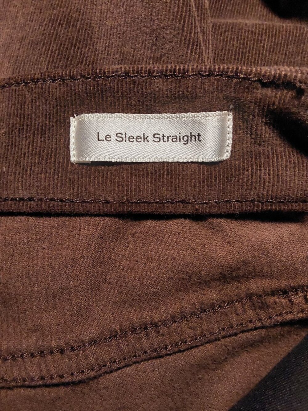 Frame NWOT Le Sleek Straight Corduroy High-Rise Crop Ankle Pants Brown - 29x28 - Picture 9 of 11